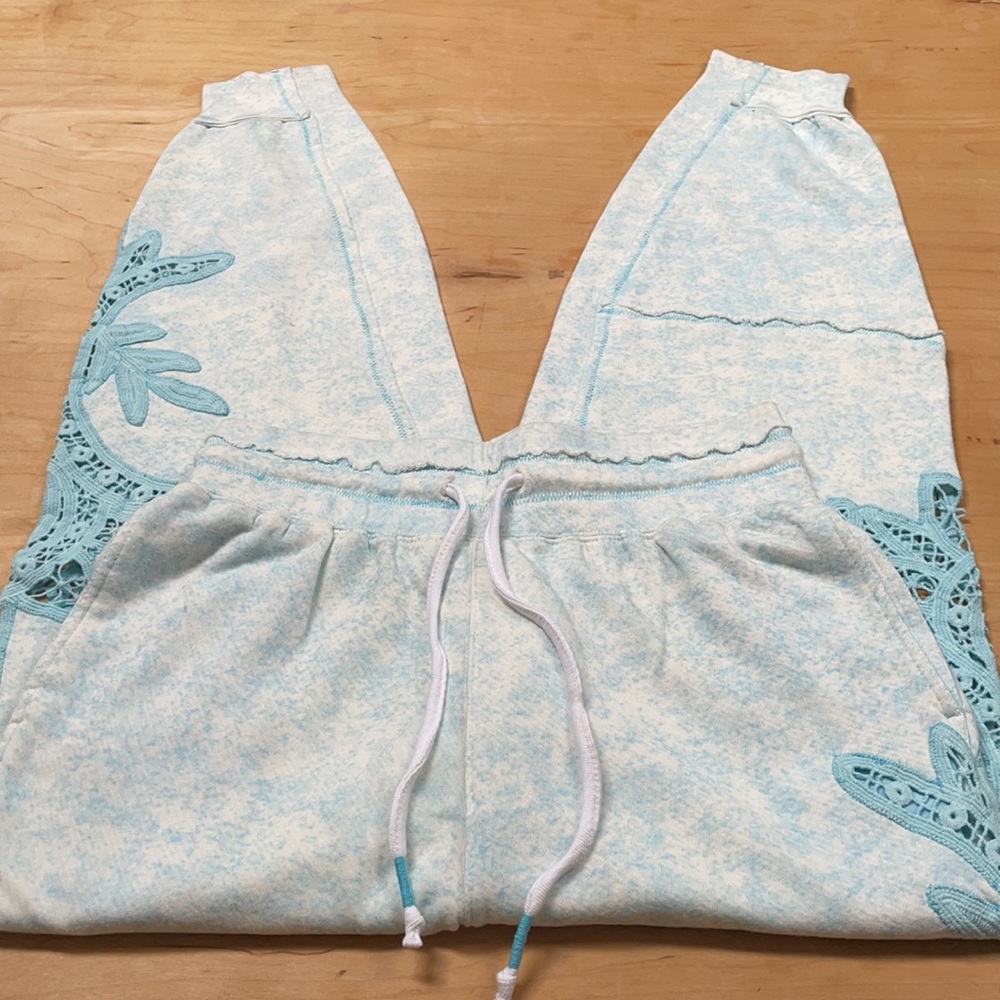 Free People Sun and Done Lace Crochet Sweatpants - Picture 9 of 11
